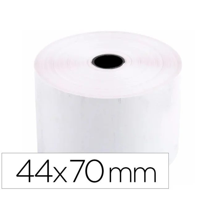 10 Unidades – Rollo sumadora q-connect electro 44 mm ancho x 70 mm diametro sin bisfenol a