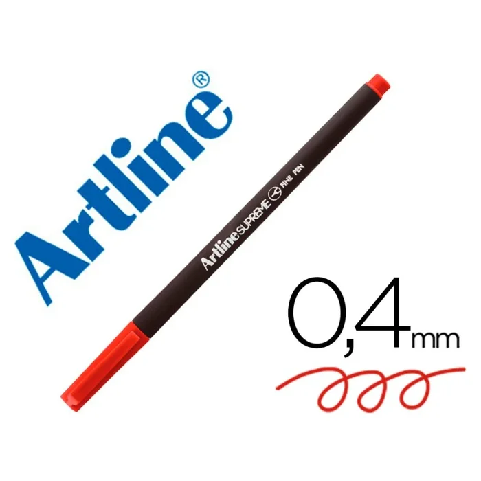 12 Unidades – Rotulador artline supreme epfs200 fine liner punta de fibra rojo oscuro 0,4 mm