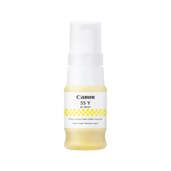 2 Unidades – Tinta canon gi-55y amarillo botella 40 ml