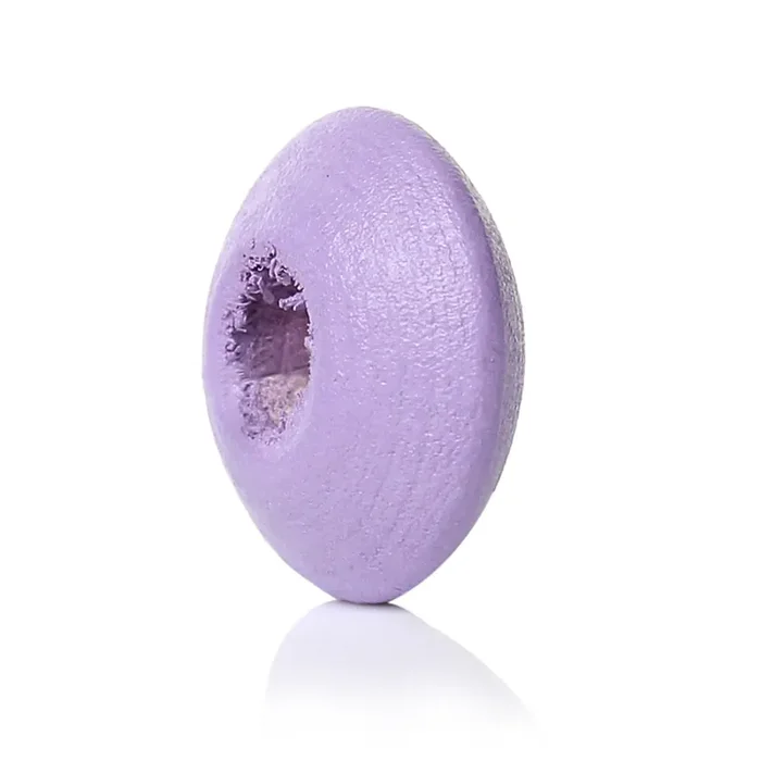 25 DONUTS DE MADERA 10×5 mm VIOLETA 2