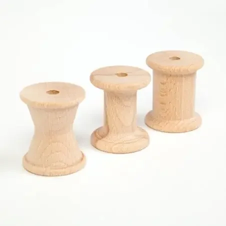 3 Carretes de madera