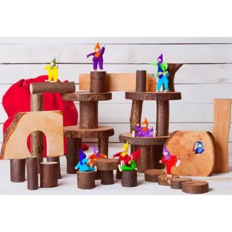 36 Eco Bloques con corteza Magic Wood