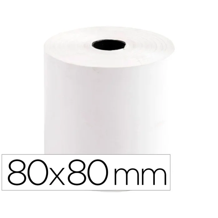 5 Unidades – Rollo sumadora termico greening 80 mm ancho x 80 mm diametro sin bisfenol a papel de 70 g/m2