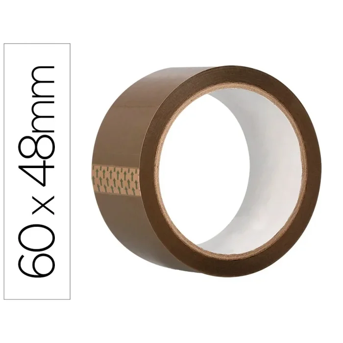 6 Unidades – Cinta adhesiva greening polipropileno havana 60 mt x 48 mm para embalaje