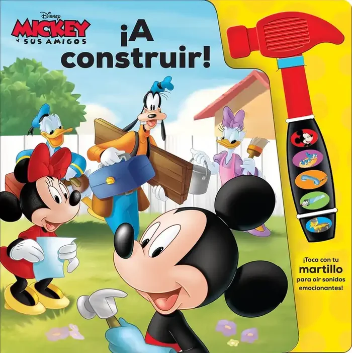 A construir! libro con martillo sonoro mickey