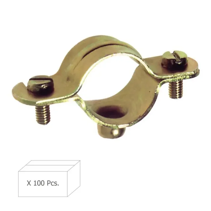 Abrazadera Metálica M-6 28 mm. (Caja 100 piezas)