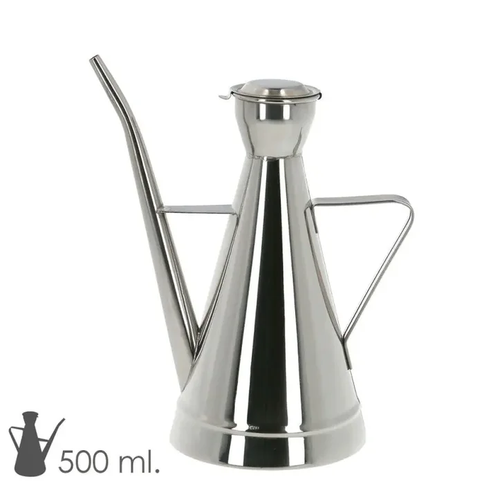 Aceitera Acero Inoxidable Modelo Elegante 500 ml.