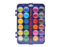 Acuarela Liderpapel 24 Colores Con Pincel Estuche De Plastico 163150 , Surtidos