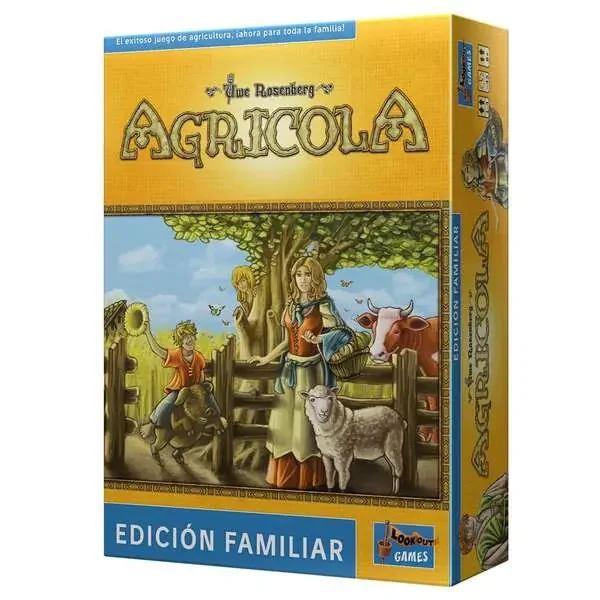 Agricola Ed. Familiar Juego de Tablero – Tematica Agricultura/Animales – De 1 a 4 Jugadores – A partir de 8 Años – Duracion 45min. aprox.