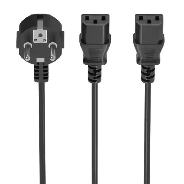 Aisens Cable Alimentacion CPU – CEE7/M-2xC13/H – 1.8m – Color Negro
