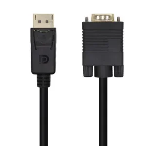 AISENS CABLE CONVERSOR DISPLAYPORT A VGA – DP/M-VGA/M – 3.0M – COLOR NEGRO