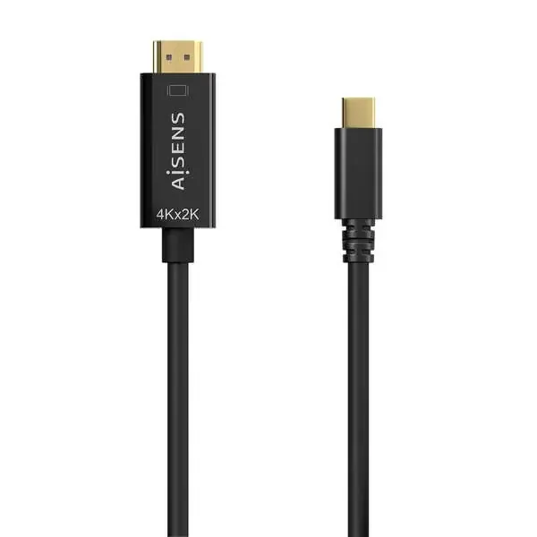 Aisens Cable Conversor USB-C a HDMI 4K@30HZ – USB-C/M-HDMI/M – 0.8M – Color Negro