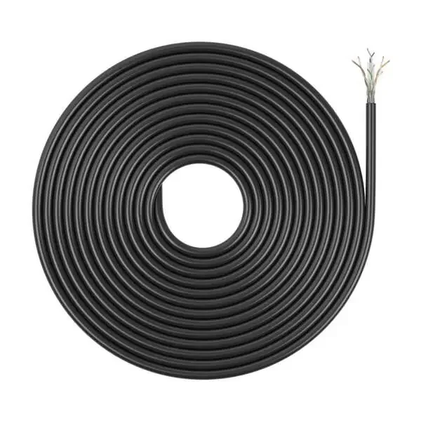 Aisens Cable de Red Exterior Impermeable RJ45 Cat.6 UTP Rigido CCA AWG23 – 305m – Color Negro