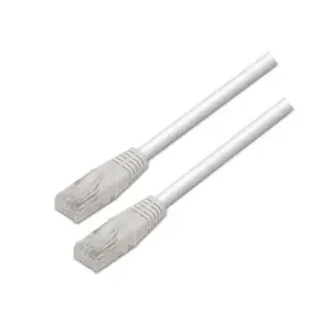 AISENS CABLE DE RED LATIGUILLO RJ45 CAT.6 UTP AWG24 – 0.5M – 10/100/1000 MBIT/S – COLOR BLANCO