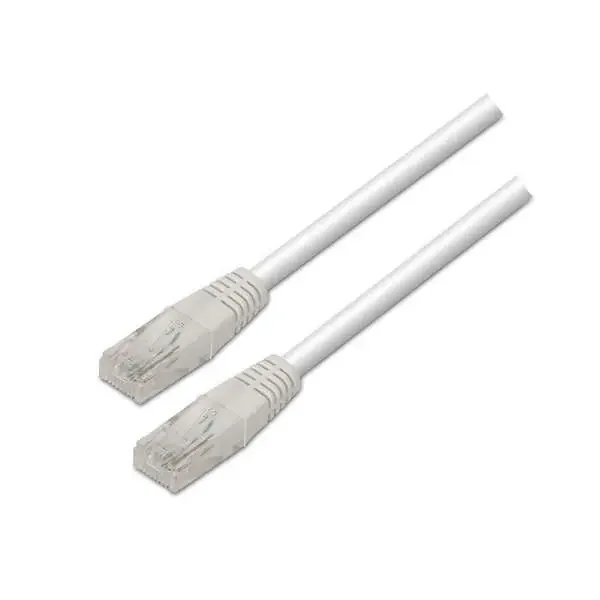 Aisens Cable de Red Latiguillo RJ45 Cat.6 UTP AWG24 – 1.0m – 10/100/1000 Mbit/s – Color Blanco