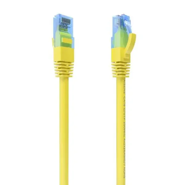 Aisens Cable de Red Latiguillo RJ45 Cat.6 UTP AWG26 CCA – 1.0m – Color Amarillo
