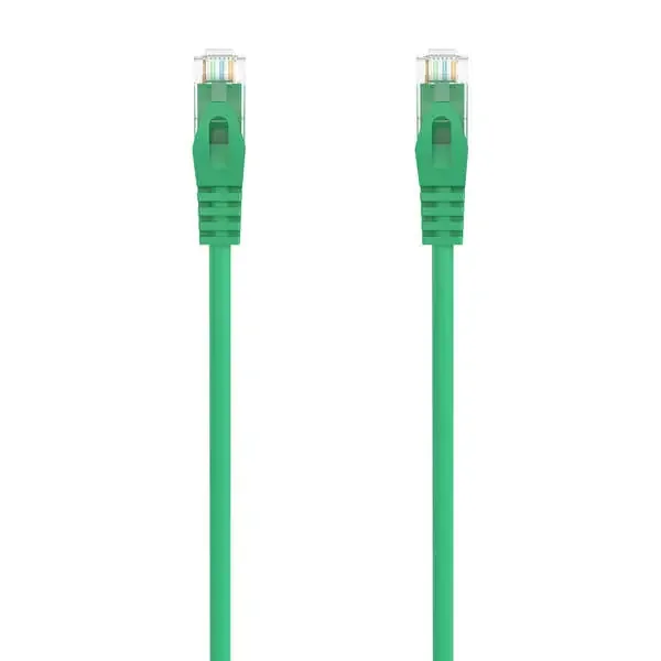 Aisens Cable de Red Latiguillo RJ45 LSZH CAT.6A 500 MHZ UTP AWG24 – 0.5M – Color Verde