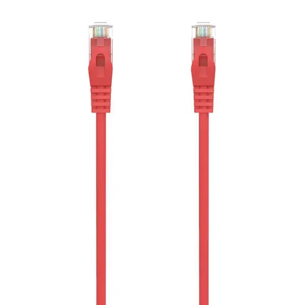Aisens Cable de Red Latiguillo RJ45 LSZH CAT.6A 500 MHZ UTP AWG24 – 25CM – Color Rojo
