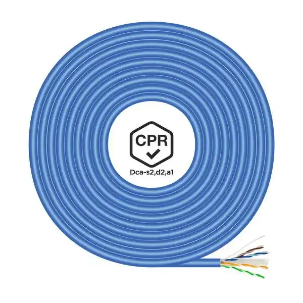 Aisens Cable de Red RJ45 LSZH CPR Dca CAT.6 UTP AWG24 – 100M – Color Azul