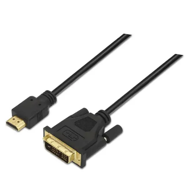 Aisens Cable DVI a HDMI – DVI18+1/Macho-HDMI A Macho – 1.8m – Full HD – Color Negro