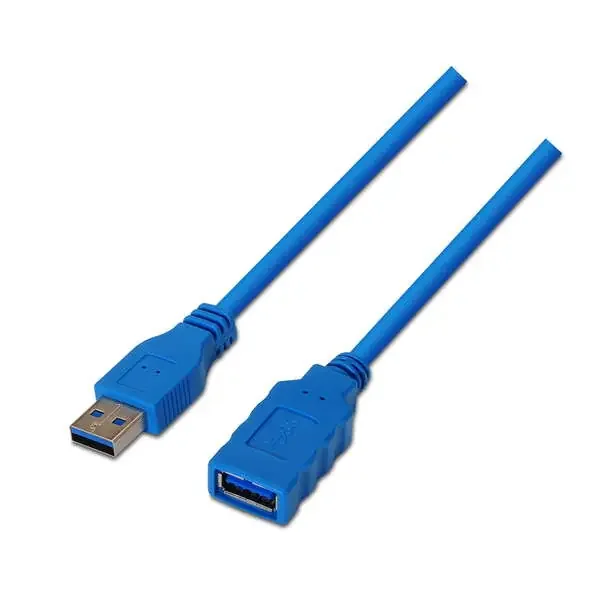 Aisens Cable Extension USB 3.0 – Tipo A Macho a A Hembra – 1.0m – Color Azul