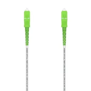 AISENS CABLE FIBRA OPTICA LATIGUILLO G657A2 3.0 9/125 SMF SIMPLEX CPR DCA LSZH – SC/APC-SC/APC – 50M – COLOR BLANCO