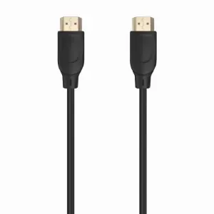 AISENS CABLE HDMI V2.0 PREMIUM ALTA VELOCIDAD / HEC 4K@60HZ 18GBPS – A/M-A/M – 0.5M – COLOR NEGRO
