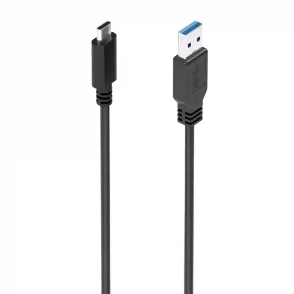 Aisens Cable USB 3.1 Gen2 10Gbps – Conector USB-C a USB-A – Carga hasta 3A – Transferencia 10Gbps – Compatible Thunderbolt 3 – Color Negro
