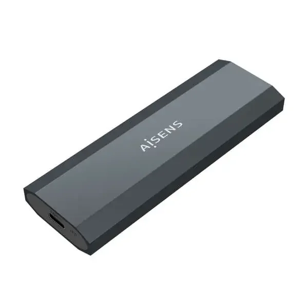 Aisens Caja Externa M.2 (NGFF) – SATA/NVMe a Usb3.1 Gen2 – Color Gris