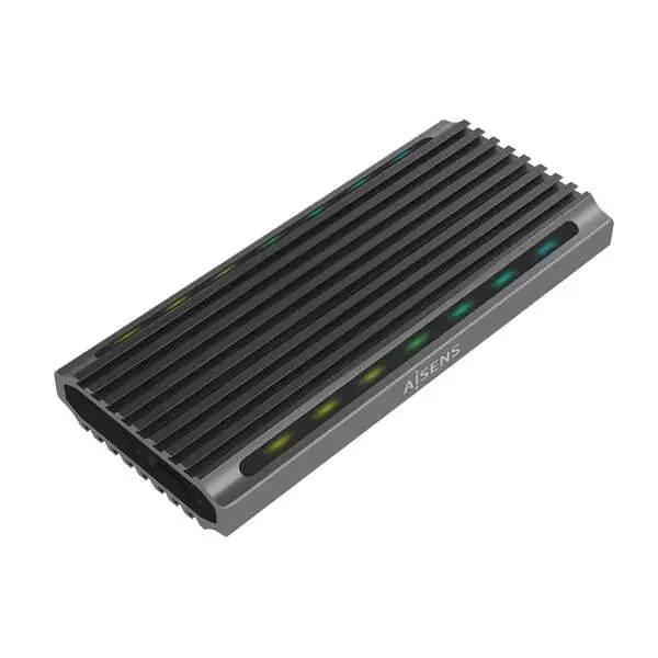Aisens Caja Externa M.2 (NGFF) para SSD M.2 SATA/NVME a USB3.1 GEN2 – Color Gris