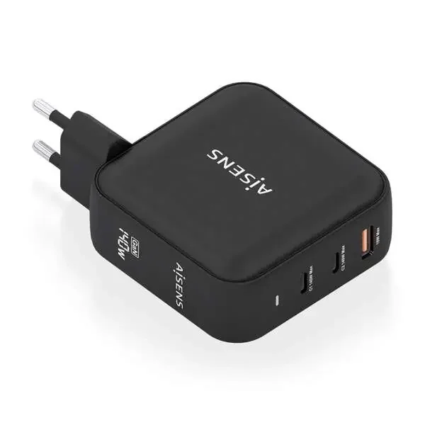 Aisens Cargador GAN 140W – 2xUSB-C PD3.1 QC4.0 – 1xUSB-A QC3.0