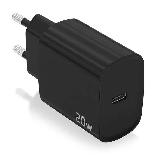 Aisens Cargador USB-C PD3.0 1 Puerto 1xUSB-C 20W – Color Negro