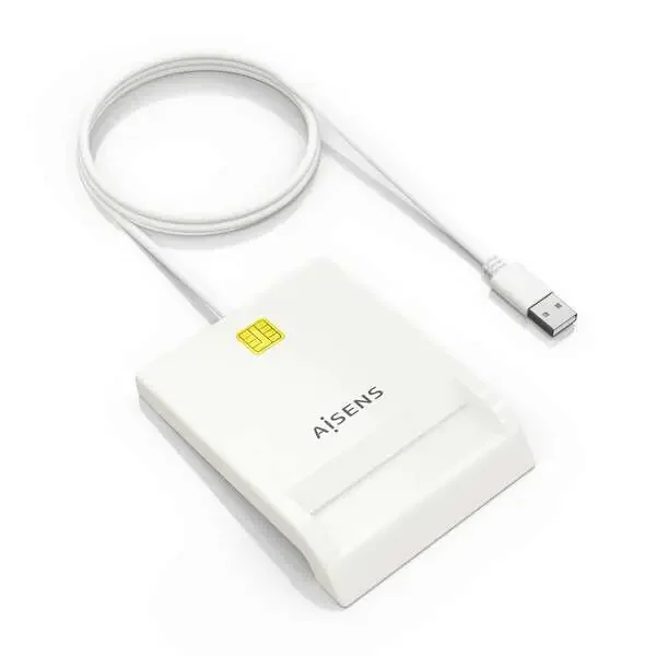 Aisens Lector de Tarjeta Inteligente DNI – Color Blanco