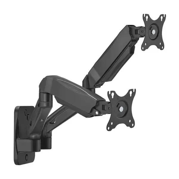 Aisens Soporte de Pared PRO Contrapeso Giratorio e Inclinable para Monitor/TV 9kg (3 Pivotes – 2 Brazos) de 17-32 – Color Negro