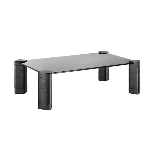 Aisens Soporte Elevador Cristal para Monitor/Portatil – Color Negro