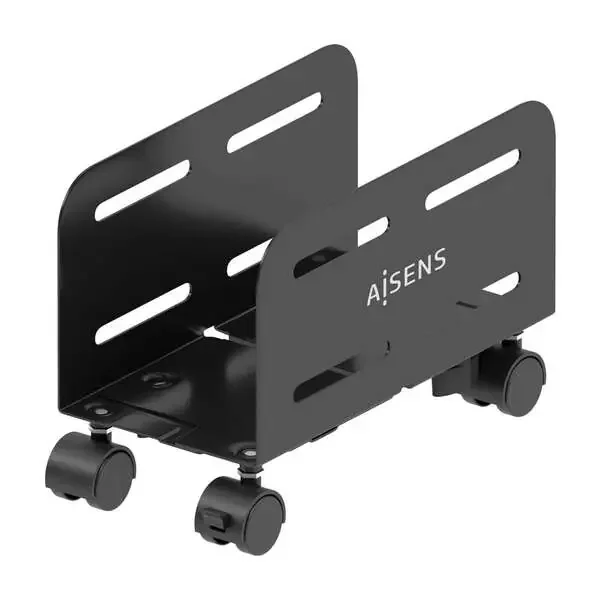 Aisens Soporte Metalico Ajustable de Suelo para CPU – Color Negro