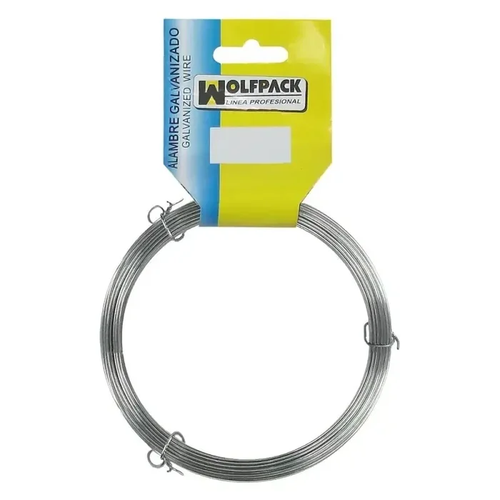 Alambre Galvanizado (Rollo 500 gramos) N.º 4/0,9 mm.
