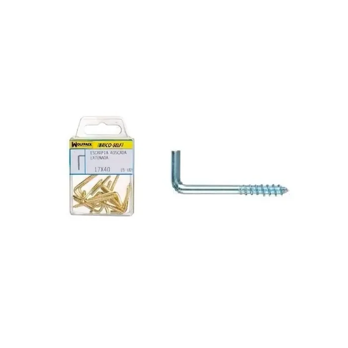 Alcayatas Rosca Zincada 14×25 mm. Brico Self 22 unidades