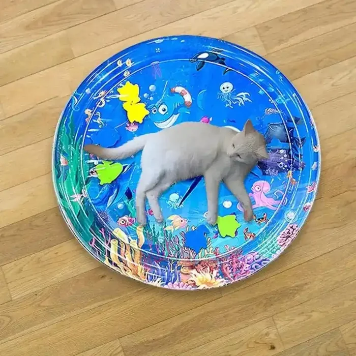 Alfombra de agua refrescante interactiva para gatos