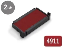 Almohadilla De Repuesto Trodat 4911 Roja Blister De 2 Unidades Printy 4911 6 R Cl