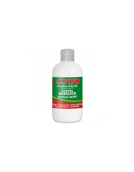 ALPINO BOTE 250ML PINTURA ACRILICA BLANCO – DV000020