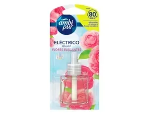 AMBIENTADOR AMBIPUR ELECTRICO FLORES ELEGANTES RECAMBIO 21,5ML