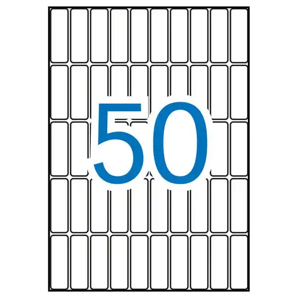 Apli Etiquetas A5 Blancas 13.0 x 40.0mm 15 Hojas