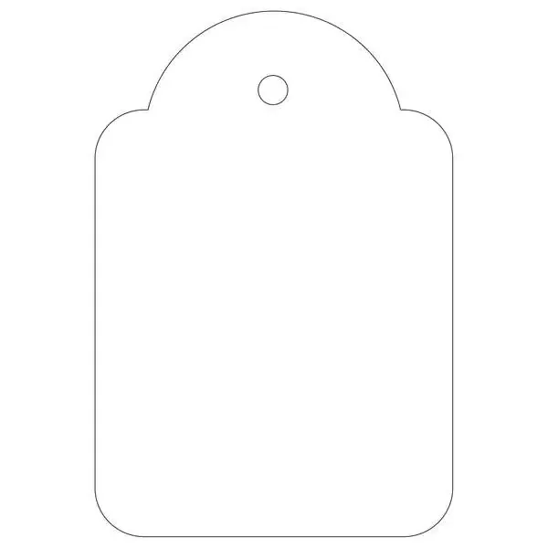 Apli Etiquetas Colgantes Blancas 36 x 53mm 500 U.