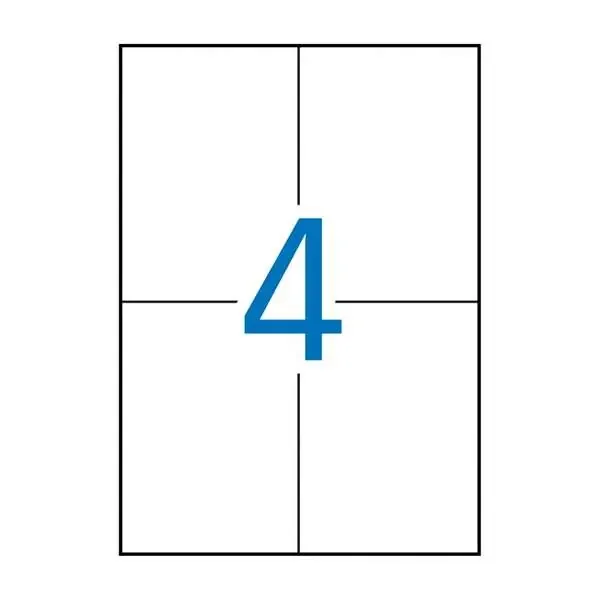 Apli Etiquetas Permanentes Blancas 105 x 148 mm – 500 Hojas