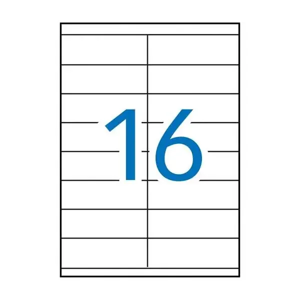 Apli Etiquetas Permanentes Blancas 105 x 35 mm – 100 Hojas