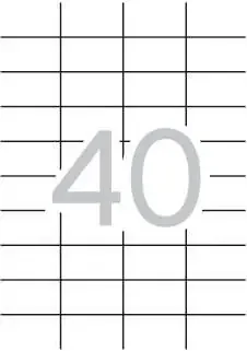 Apli Etiquetas Permanentes Blancas 52.5 x 29.7 mm – 100 Hojas