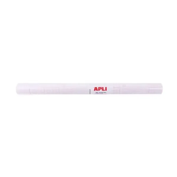 Apli Forro de Libros en Rollo 80µ 3 x 0,5 m – Polipropileno – Adhesivo Reposicionable – Alta Resistencia