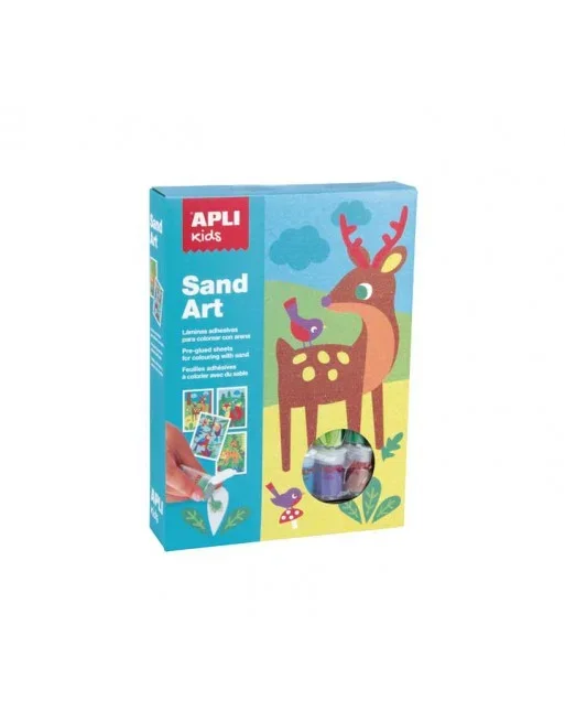 APLI KIDS 4 SAND ART COLOREA ARENA ANIMALES – 13749