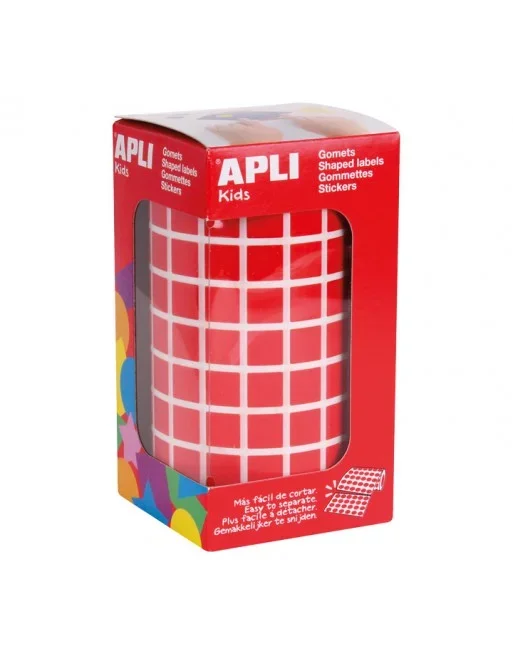 APLI KIDS ROLLO GOMETS CUADRADO 10MM ROJO – 4873